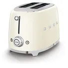 Kompakter Retro 2-Schlitz-Toaster Weiß Matt