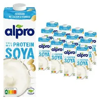 ALPRO Sojadrink Original mit Calcium, je 1 Liter, 12 Stück