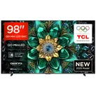 TCL 98Q6C QLED Mini LED Fernseher, 98 Zoll, 4K HDR Premium, Dolby Vision IQ & Atmos, Onkyo 2.1 Sound, Google TV, Smart TV, Game Master, 144 Hz, FreeSync Premium Pro, HDMI 2.1, AirPlay 2, Alexa & Google Assistant