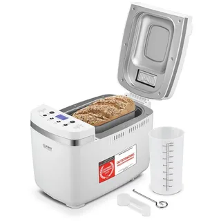 First Austria TZS FIRST AUSTRIA Brotbackautomat Brotbackmaschine, automatisch, 900g oder 1350g Brot, Timer, Display, 850 W, Brotbackautomat, 2 Knethaken, Antihaftbeschichtet, Sauerteig | 14 Programme | Zutatenspender | Teigmenge und | einstellbare Bräunungsgrade | | 