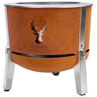 Masuria Feuerschale Masuria Wild Alpha 600 SE Corten Rauchfreie Feuerstelle Grill