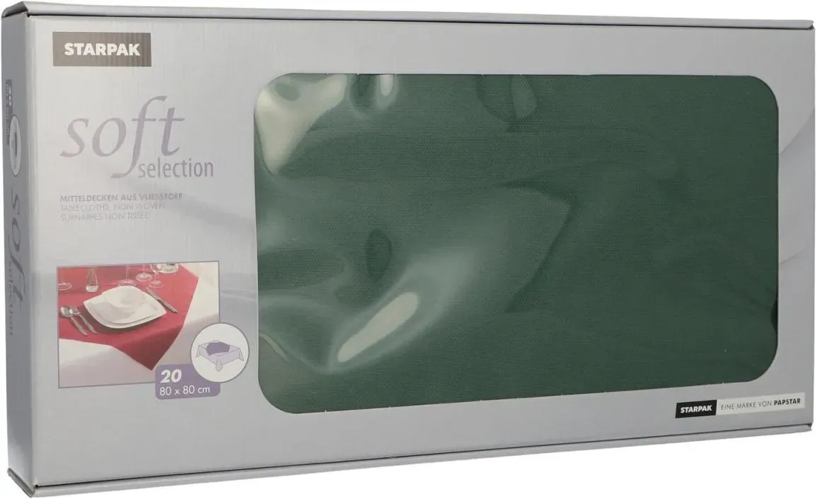 PAPSTAR soft selection Tischdecken 80 cm x 80 cm