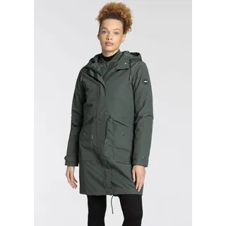 POLARINO 3-in-1-Funktionsparka POLARINO, Damen, Gr. 42, grün (dunkelgrün), Obermaterial: 100% Polyester. Futter: 100% Polyester. Wattierung: 100% Polyester.
