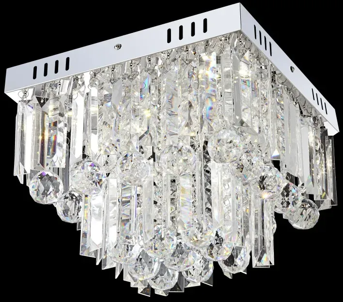 Globo 68594-6A LED Deckenleuchte Cleo 6x3W | 250lm | 4000K - transparent, Kristall, chrom