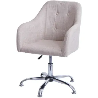 MCW Esszimmerstuhl, Beige, Textil, 57x91x62 cm, Esszimmer, Stühle, Esszimmerstühle, Armlehnenstühle