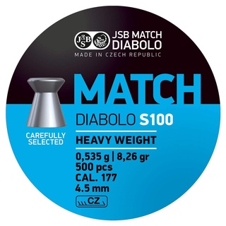 JSB Match Heavy Diabolo Kaliber 4,5 mm / .177 Luftgewehr Wettkampf Munition - 500 Stück