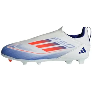 Adidas F50 League Laceless Kids FG/MG Cloud White / Solar Red / Lucid Blue 30