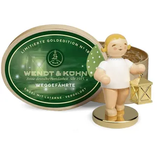 Wendt & Kühn Goldedition Weggefährte mit Laterne Metallsockel,