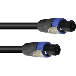 PSSO  Lautsprecherkabel Speakon 4x4 5m sw (5 m), Lautsprecherkabel