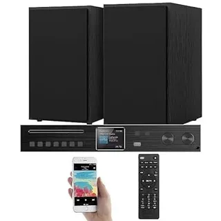 VR-Radio Tuner: WLAN-HiFi-Receiver mit Internetradio, DAB+, UKW & Lautsprecher, 240 W (Stereo Receiver mit Internetradio, Verstärker mit Internetradio, Audioverstärker)