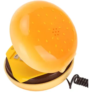 Garfield, Hamburger Telefon, Lippentelefon Gold, Hamburger Telefon, Lustiges Festnetztelefon, Hamburger Telefone Neuheit Emulational Hamburger Telefonkabel Festnetztelefon