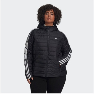 Adidas Damen Hooded Premium Slim (Curvy) Kapuzenjacke, Schwarz, 4XL EU