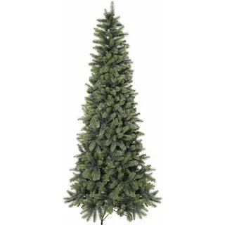 Creativ deco Künstlicher Weihnachtsbaum »Weihnachtsdeko aussen, künstlicher Christbaum, Tannenbaum«, in schlanker Form, grün