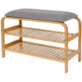 ad.con Schuhbank 70 x 30 x 46 cm grau / grau