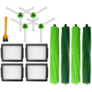 DingGreat Ersatzteilset für iRobot Roomba i8 i8+ i7 i7+/ i7 Plus E5 E6 J7 J7+ - Inklusive Multibodenbürsten, Hauptbürste, Kantenbürste, Kanten Wischbürsten, Hepa Filter - Nachfüllsatz Ersatzteile Set