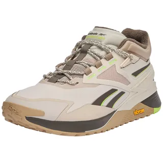 Reebok Unisex Nano X3 Adventure Winter Sneaker, Stuck Boulder Beige F23 Laser Lime F23, 37.5 EU