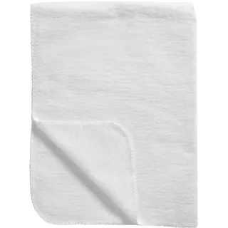 Meyco Baby Babydecke - 75x100cm - gewebte Kuscheldecke - 100 % Bio Baumwolle - Oeko Tex zertifiziert - kuschelig weich - Sommer & Winter - Made in Germany -Weiß