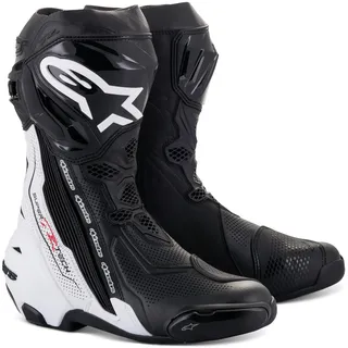 Alpinestars Supertech R Vented Schwarz/Weiß 45