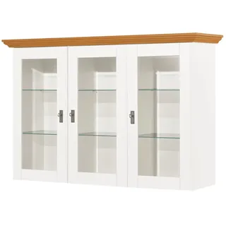 maison bleue Vitrinenaufsatz für Sideboard Florian ¦ weiß ¦ Maße (cm): B: 171,3 H: 112 T: 48.0