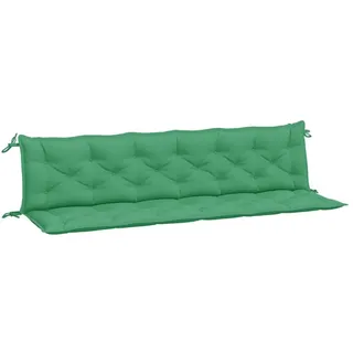 vidaXL Bankauflage 200 x 50 x 7 cm grün 2 St.