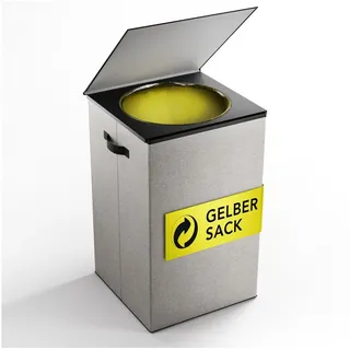 newhabitat Müllsackständer 64794, für 1x 70 Liter, mit Deckel, aus Kunststoff
