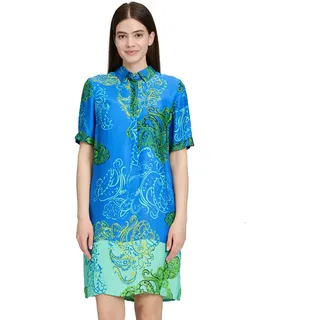 Betty Barclay Hemdblusenkleid mit Knopfleiste in Green/Blue | Gr.: 40