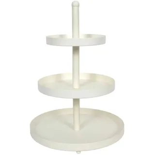 None Etagere SISSI, H 35 cm - Weiß - Metall - 3 Etagen
