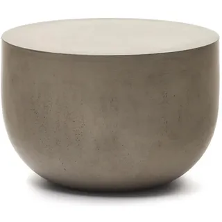 Kave Home Couchtisch Garbet Ø 60 cm Zement Grau
