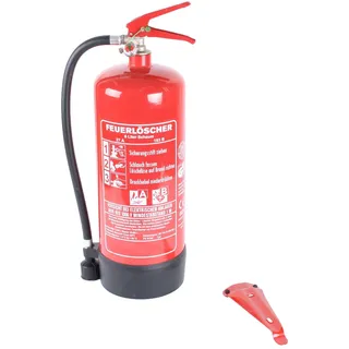 6L-Schaumfeuerlöscher 9 LE Brandklasse AB Halterung Manometer (GÖS6M-BIO-DIN Instandhaltungsnachweis)