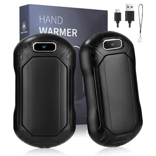 Cexovo Handwärmer Elektrisch,Wiederaufladbare handwärmer,2er Set Elektrischer handwärmer Wiederverwendbar 6000mAH für Weihnachten,Camping,Jagd