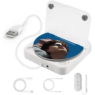 Auto CD Player Laufwerk mit USB-Anschluss - Extern Universal CD Player für Auto PKW LKW, Extra USB-Verlängerungskabel, kompatibel mit Android, Externes CD Laufwerk für Laptop, PC, Fernseher