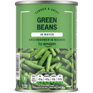 by Amazon Brechbohnen In Wasser, 400g (Packung mit 6)