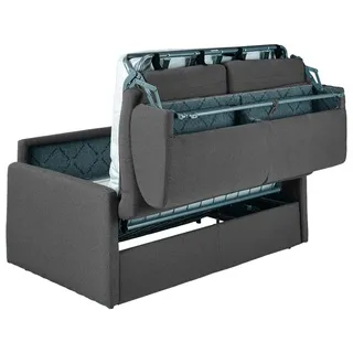 Schlafsofa 2-Sitzer - Liegefläche: 120 cm - Matratzenhöhe: 14 cm - Stoff - Grau - CALIFE