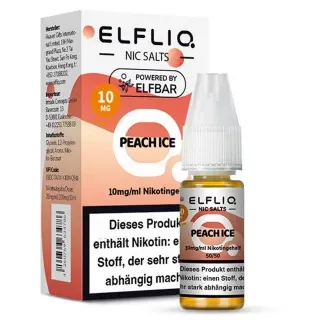 ELFLIQ – Peach Ice NicSalt Liquid by ElfBar 10ml / 10mg