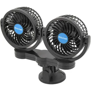 COMPASS 07222 Ventilator Mitchell Duo 2x108mm 12V mit saugnapf