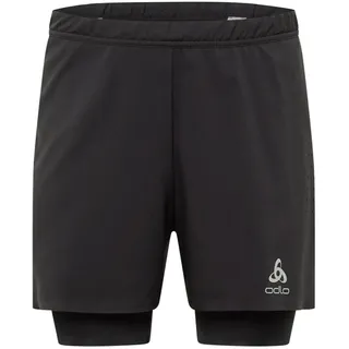 Odlo Herren Zeroweight 5 Inch Laufshorts, Schwarz, L