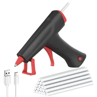 Kabellose Heißklebepistole, 2600mAh Akku, inklusive 20 Klebesticks