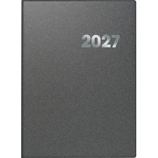 Brunnen Buchkalender 789 A4 1 Tag/Seite Kunststoff-Einband Reflection grau