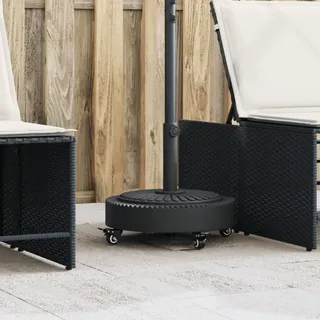 Xichuzi Sonnenschirmständer mit Rollen für Ø38/48 mm Mast 27 kg Rund, Schirmständer Balkon, Strand Schirmständer, Sonnenschirmfuß - 4007982