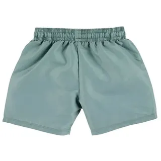 Sterntaler Badeshorts Uni – UV-Schutz 50+ Schwimmhose – Jungen Beachwear schnelltrocknend – Baby Badehose mit Windeleinsatz bis Größe 86/92 und verstellbarem Kordelzug im Bund – mattgrün, Größe 116 - 110-116