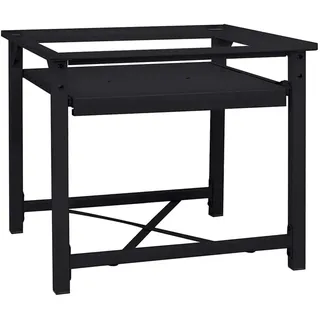 vidaXL Waschmaschinen-Podest Schwarz 60 x 56 x 52 cm Stahl