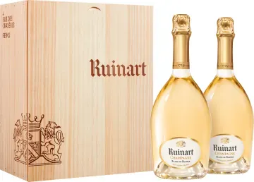 Champagner Ruinart - Blanc de Blancs - Geschenkset 2 Fl.