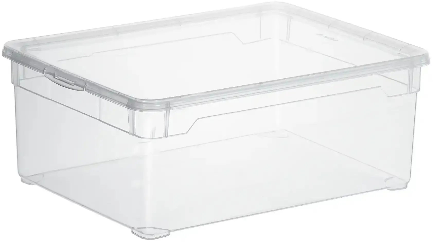 Rotho Aufbewahrungsbox   CLEAR , transparent/klar , Kunststoff , Maße (cm): B: 26,5 H: 14