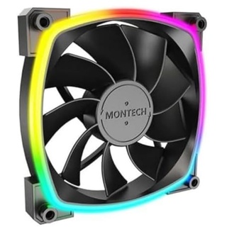 Montech RX120 PWM ARGB PC-Gehäuse-Lüfter Schwarz (B x H x T) 120 x 120 x 25mm