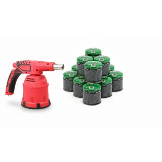 Gazcamp Profi Lötbrenner 1,3 kW 1200°C mit Piezozünder Lötpistole Lötlampe - Pro...