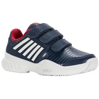 K-Swiss Performance Court Express Strap Omni Tennis Shoe, Blue Opal/White/Lollipop, 29 EU - 29 EU