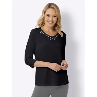 Sieh an! 3/4-Arm-Shirt in schwarz | Gr.: 38