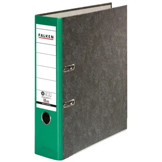 Falken Ordner Recycling 8 cm DIN A4 grün