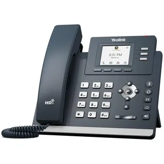 Yealink MP52 E2 Zertifiziert für Microsoft Teams & Skype for Business, Desktop-Telefon für PC, 2,4 Zoll Display, Dual-Port-Ethernet mit PoE, HD Audio, Dunkelgrau