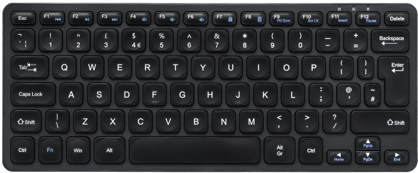 PERIBOARD-416 Wired Mini USB Keyboard with 4 Hubs